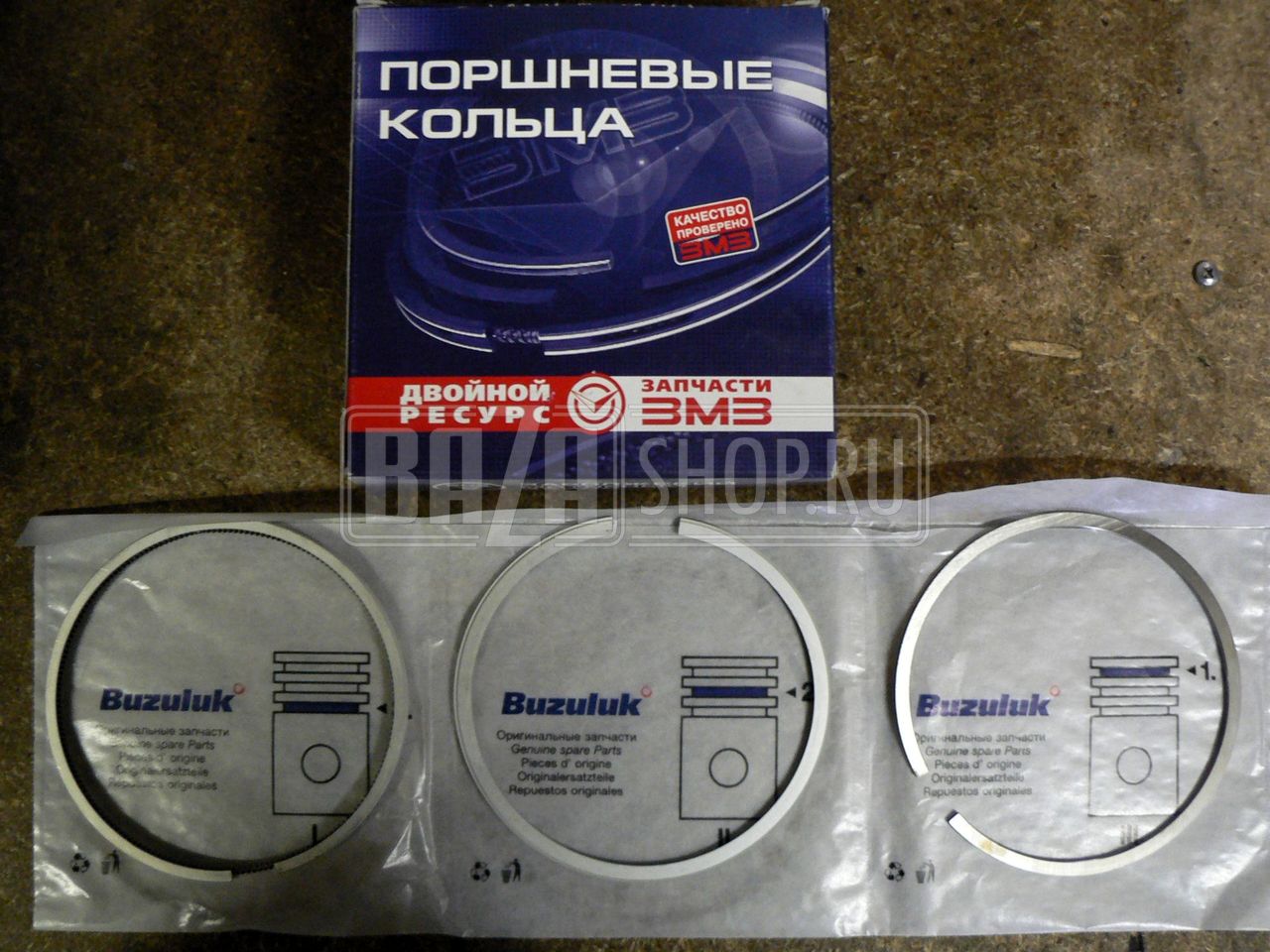 Кольца поршневые 100,5 к-кт дв. ЗМЗ 410, УМЗ 4218 "ЗМЗ" (Buzuluk, Чехия) / 410-1000100-АР
